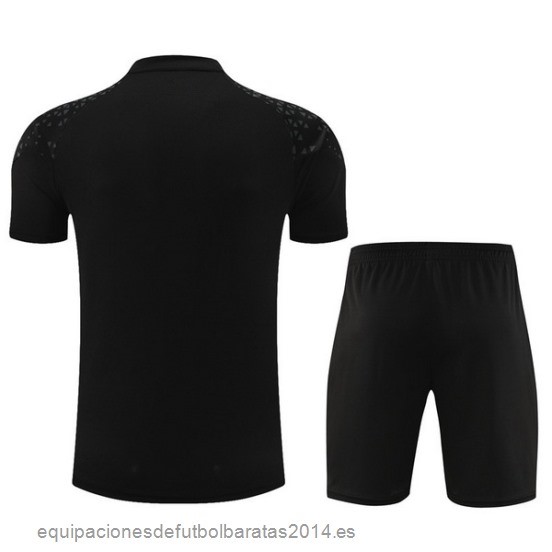 Nuevo Entrenamiento Conjunto Completo Niños Marsella 23/24 Negro Amarillo Baratas